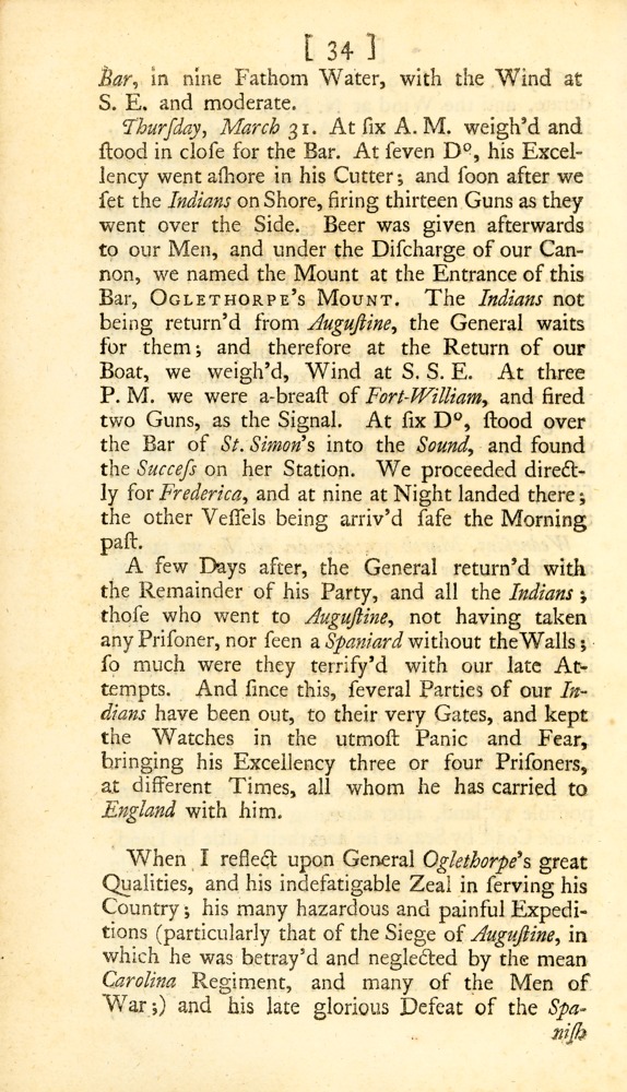 A relation, or journal, of a late expedition to the gates of St. Augustine, on Florida