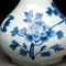 Blue and White Bottle with Bat and Peony Design
