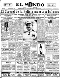 El Mundo front page, February 24, 1936 