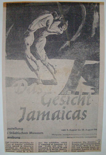 Exhibition Poster, published in Flensburg Newspapers