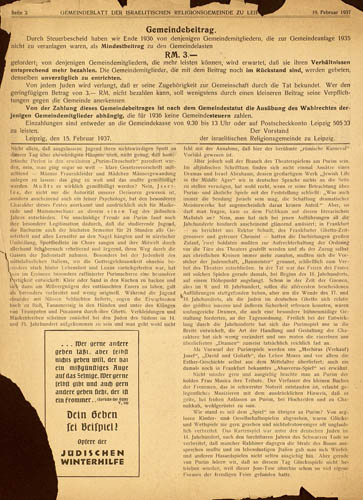 Gemeindeblatt der Israelitischen Religionsgemeinde zu Leipzig amtliches Nachrichtenblatt der Gemeindeverwaltung 