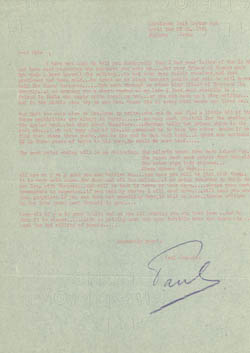 Paul Jacoulet Letter 15, April 25, 1952