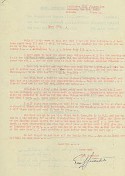 Paul Jacoulet Letter 6, February 1, 1952