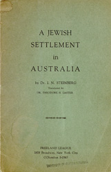 A Jewish settlement in Australia