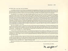 Letter from Morris Wolfson